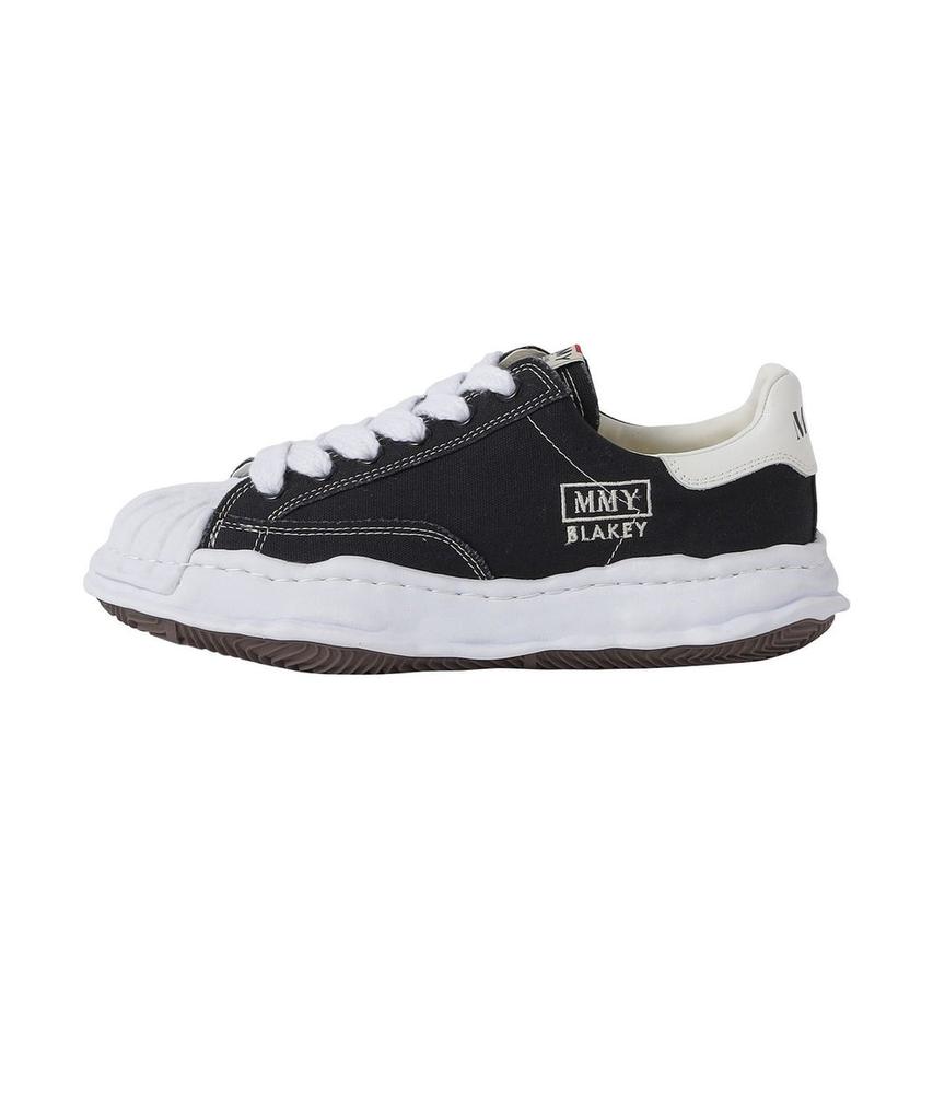 A08FW735-BLACK Maison MIHARA YASUHIRO BLAKEY OG Zool Canvas Lage top (Heren)
