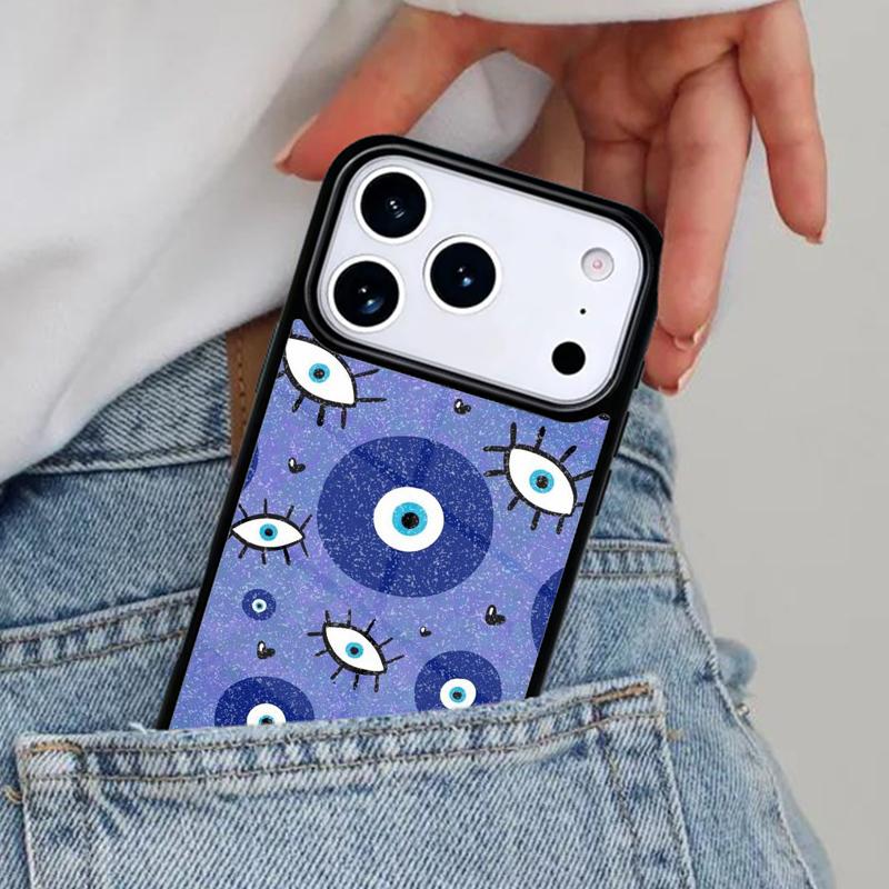 Evil Eye Phone Case for iPhone 16e 15 14 13 12 17 Pro Max Plus Air 17pro Cover Coque