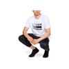 Under Armour Letter Logo Print Round Neck Sports Short Sleeve T-Shirt Men Tops White 1329582-100