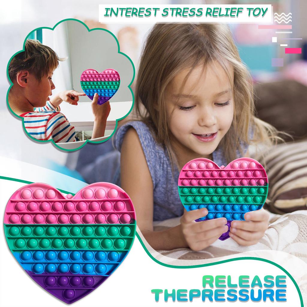 Push Bubble Sensory Toys – Stressabbauendes, druckentlastendes Silikonspielzeug