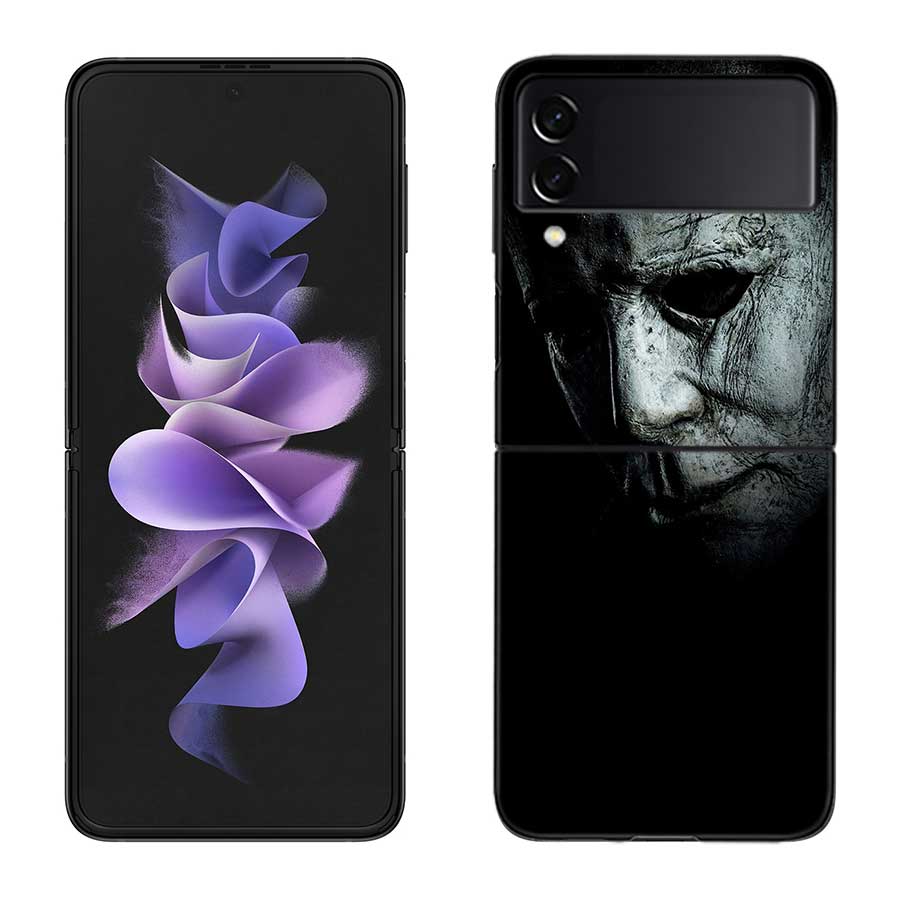 Halloween The Curse Of Michael Myers Horror Movie Case for Samsung Galaxy Z Flip 6 Flip 5 4 3 5G Black Cell Phone Cover Samsu