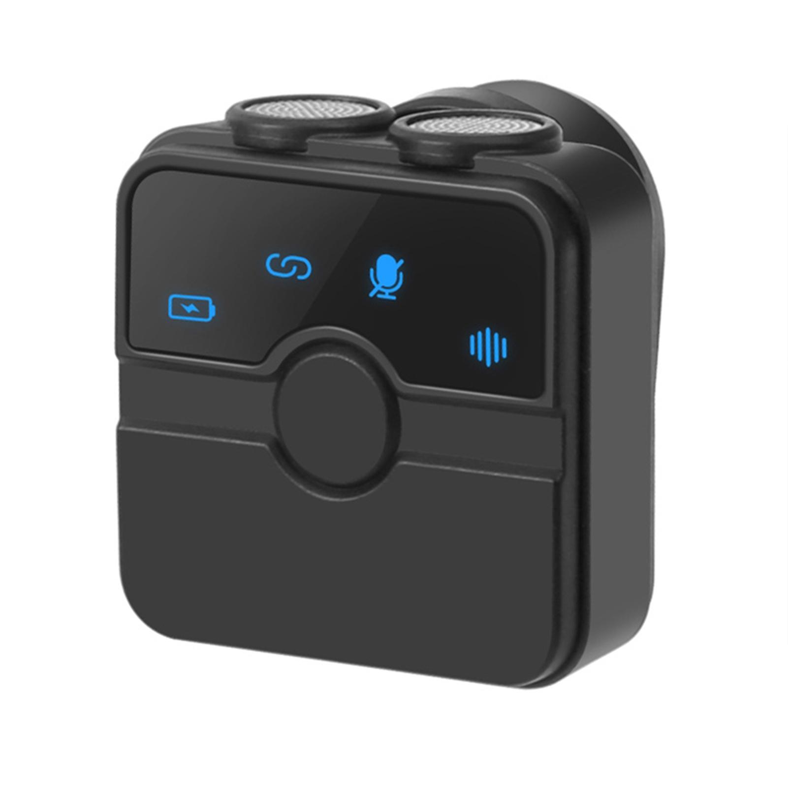 

Wireless Lavalier Microphone with 2 Microphone Magnetic Or Clip on Mics Plug and Play Lightweight Digital Display PU3155B Type-C