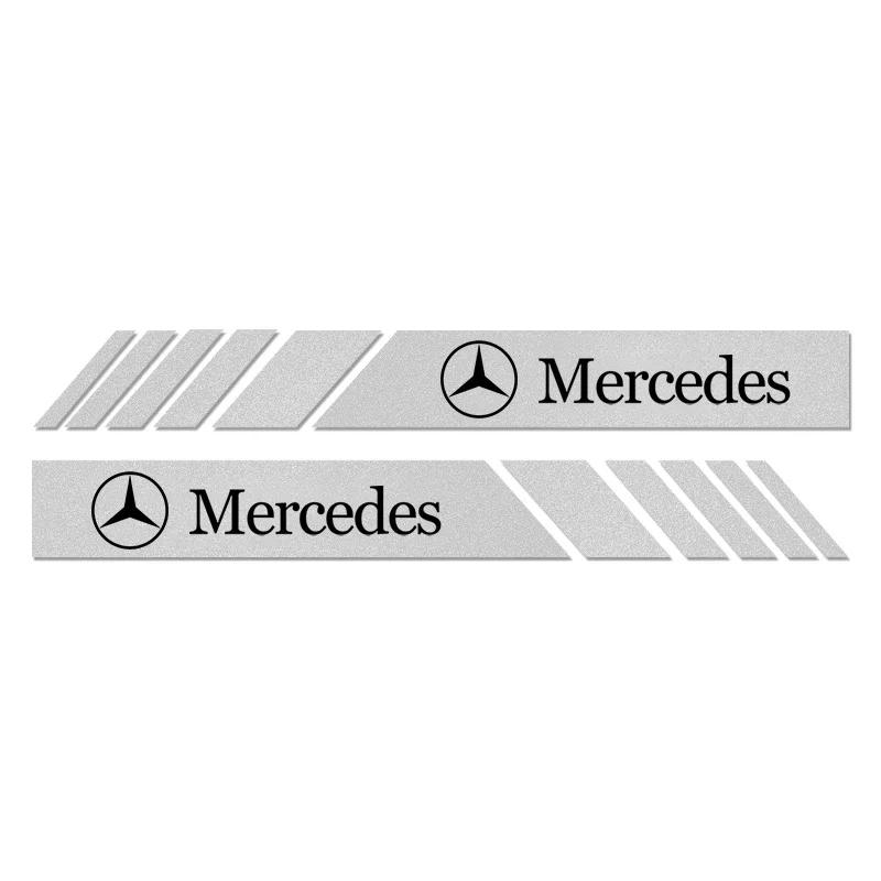 Car Sticker 2PCS Car Rearview Mirror Stickers Auto Body Decor Decal For MERCEDES BENZ W211 W204 W210 W203 CLA GLA Accessories