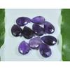 10X15-10X15MM Natural Amethst Rose Cut Pear Cabochon Loose Gemstone 10PcsLot A-178