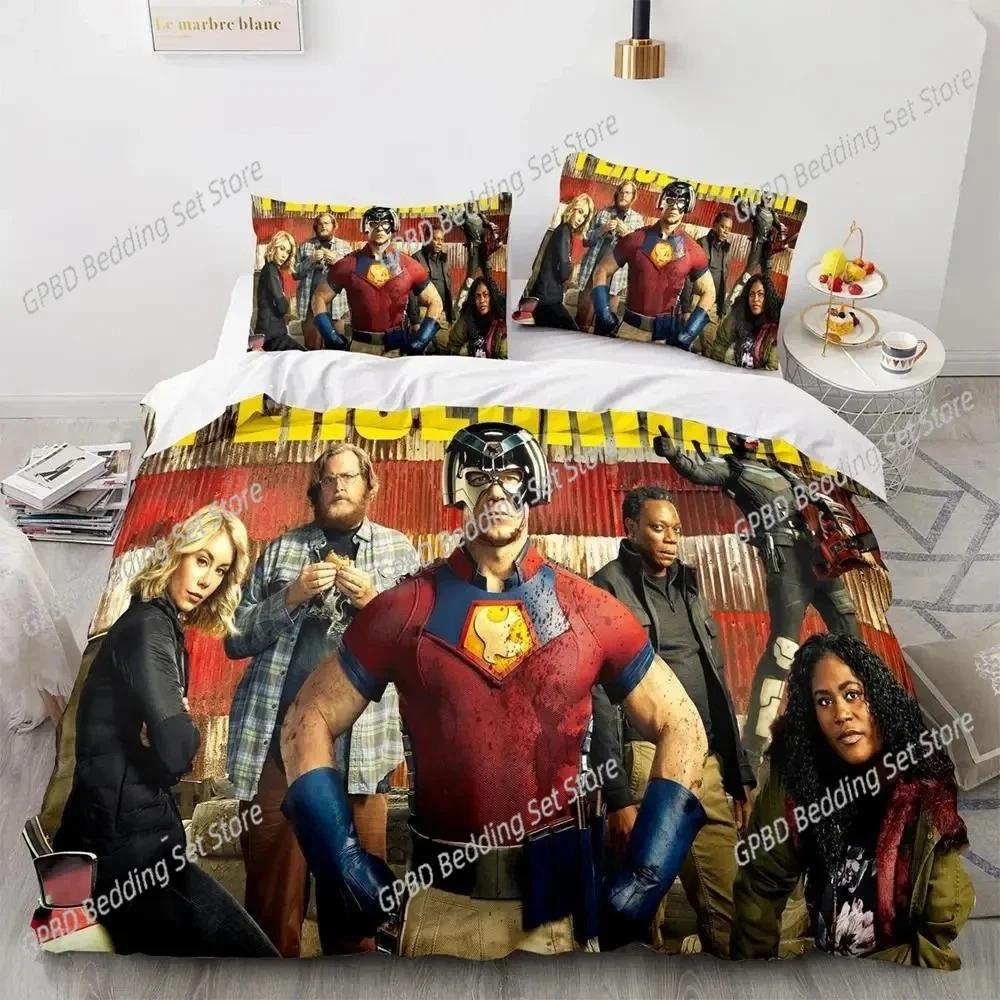 3D Print Peacemaker Bedding Set Single Twin Double Queen King Cal King Size Bed Linen Set