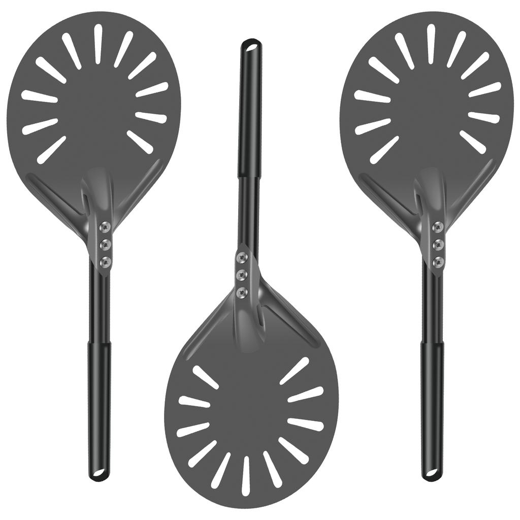 6inch Pizza Turning Peel Long Handle Pizza Peel Spinner Perforated Pizza Turner Spinner Non-Stick Pizza Paddle Cookware Parts
