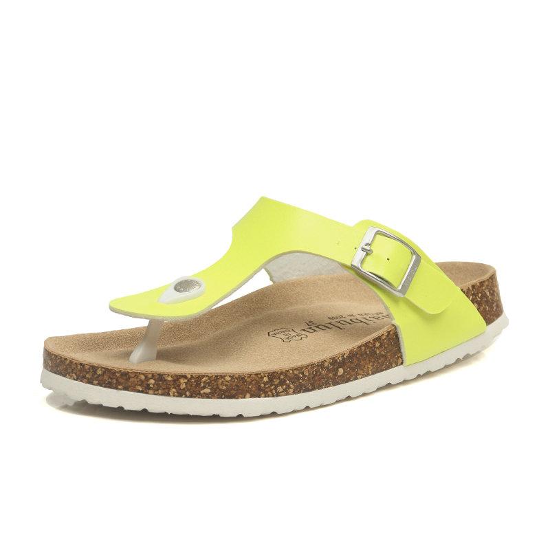 Fashion 18 Color Big Size 35-45 New Beach Cork Flip Flops Slippers Casual Summer Women Beach Slippers Flip Flops