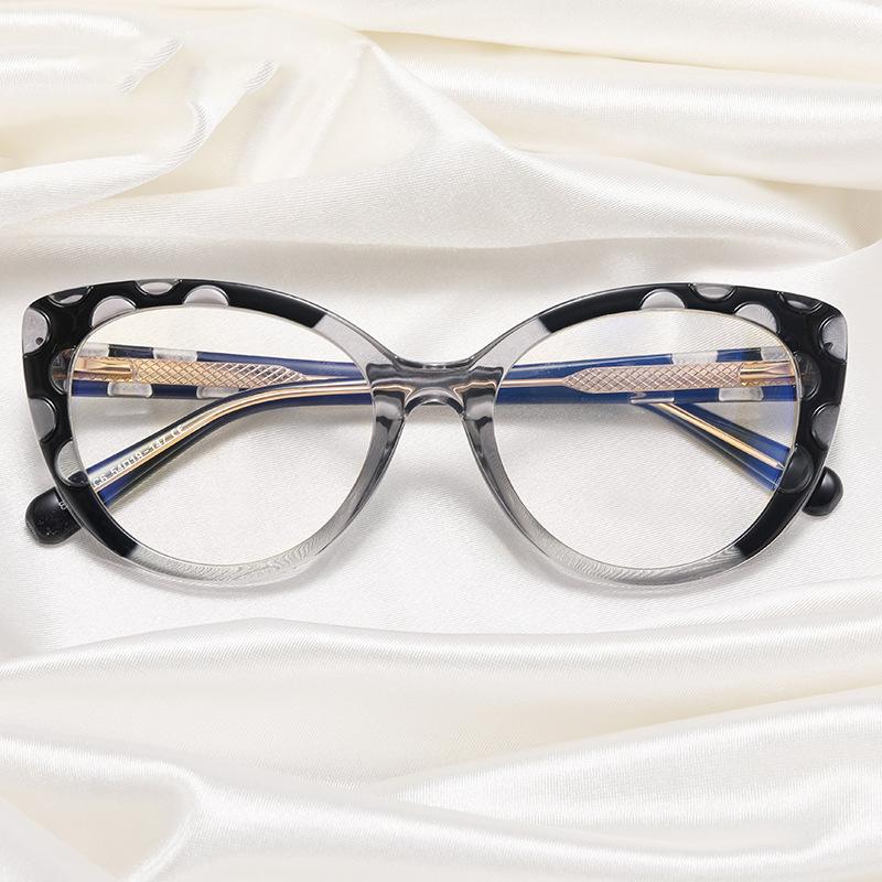 Antifatigue PC Screen Cat Eyes Eyeglasses Women Vintage Eyeglasses Women Blue Light Filter Presbyopia Hyperopia Presbyopia Eyeglasses Plus