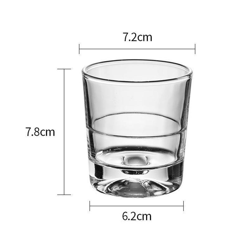 

175 мл Стеклянная кофейная чашка Креативная чашка для виски Дизайн «Капля воды» Толстое дно Посуда для напитков Хрустальный винный бокал Барные рюмки для спиртного Пивные кружки foam box pack