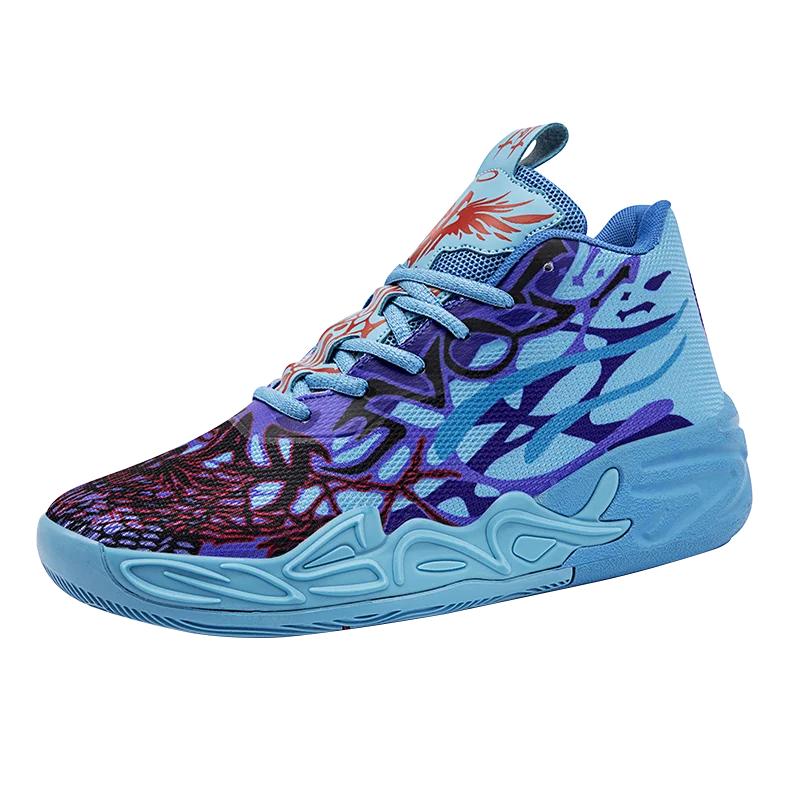 Basketball Shoes Mens Lightweight Comfortable Summer Fitness Training Shock-absorbing High-top Casual Walking Shoes for Men