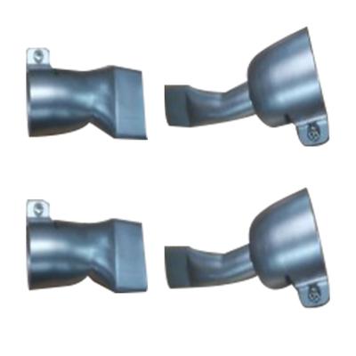 4PCS Set Varmluftspistol Munstycke Rostfritt Stål 2PCS 20mm och 2PCS 40mm Platt Bred Mun Rörformigt Svetsmunstycke