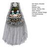 Yousheng Shoulder Epaulet Buttons Rivet Chain Tassels Handmade DIY Clothes Decor Men Women Shoulder Board Badge Brooch Business Suit Accessories