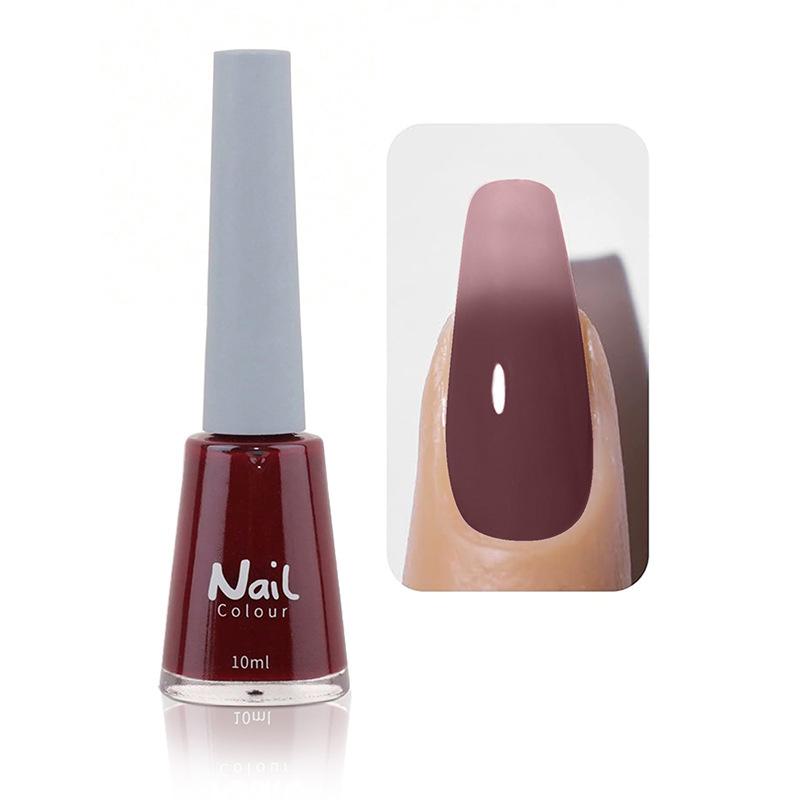 Oil-based Nail Polish Non-peeling Non-bake Fast-drying Lasting Nude Color Transparent Nail Salon Full Set of Nail Polish