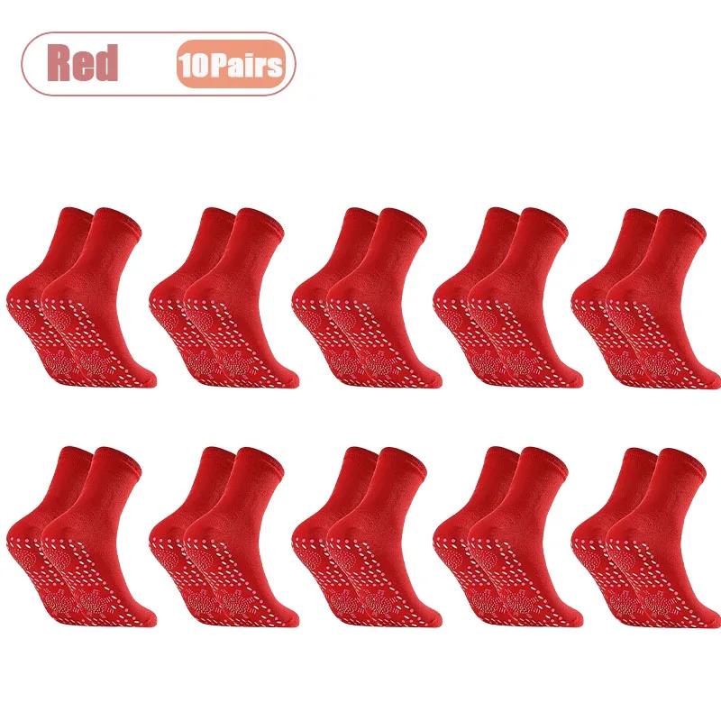 Winter Thermal Tourmaline Energy Socks Self Heating Massage Mid Calf Socks for Men and Women Breathable Anti Slip Warm