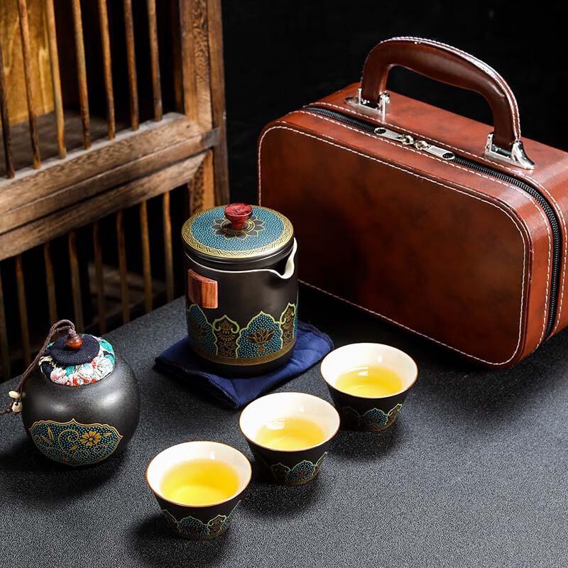 

Portable Ceramic Travel Tea Set