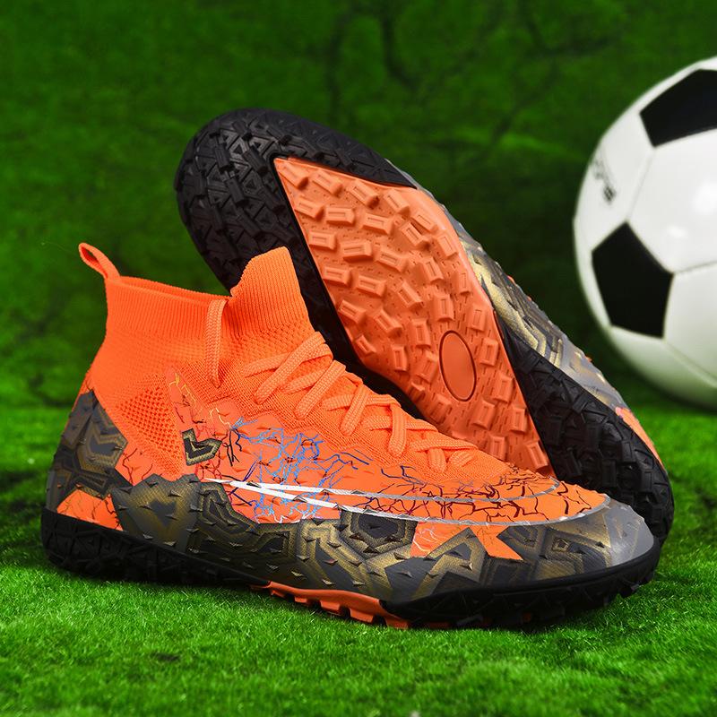 20252025 high-top football shoes male adult adolescent student children outdoor lawn game sports shoes