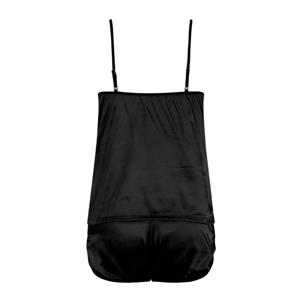 Damenmode Locker geschnittenes trägerloses ärmelloses Oberteil und Shorts Set Lässiges Pyjama-Set