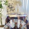 Chinese Style Printing Coffee Table Cover Vintage Picnic Mat Wedding Decor Floral Table Cloth  Home