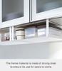 Yamazaki Jitsugyo 2443 Under Cabinet Storage Rack White X D24 X H12cm Plate Kitchen Hanging Shelf Approx. W30.5