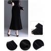 Autumn Winter Velvet Pencil Skirt High Waist Slim Fit Stretchy Wrap Fish Tail Midi Skirt Elegant Bodycon