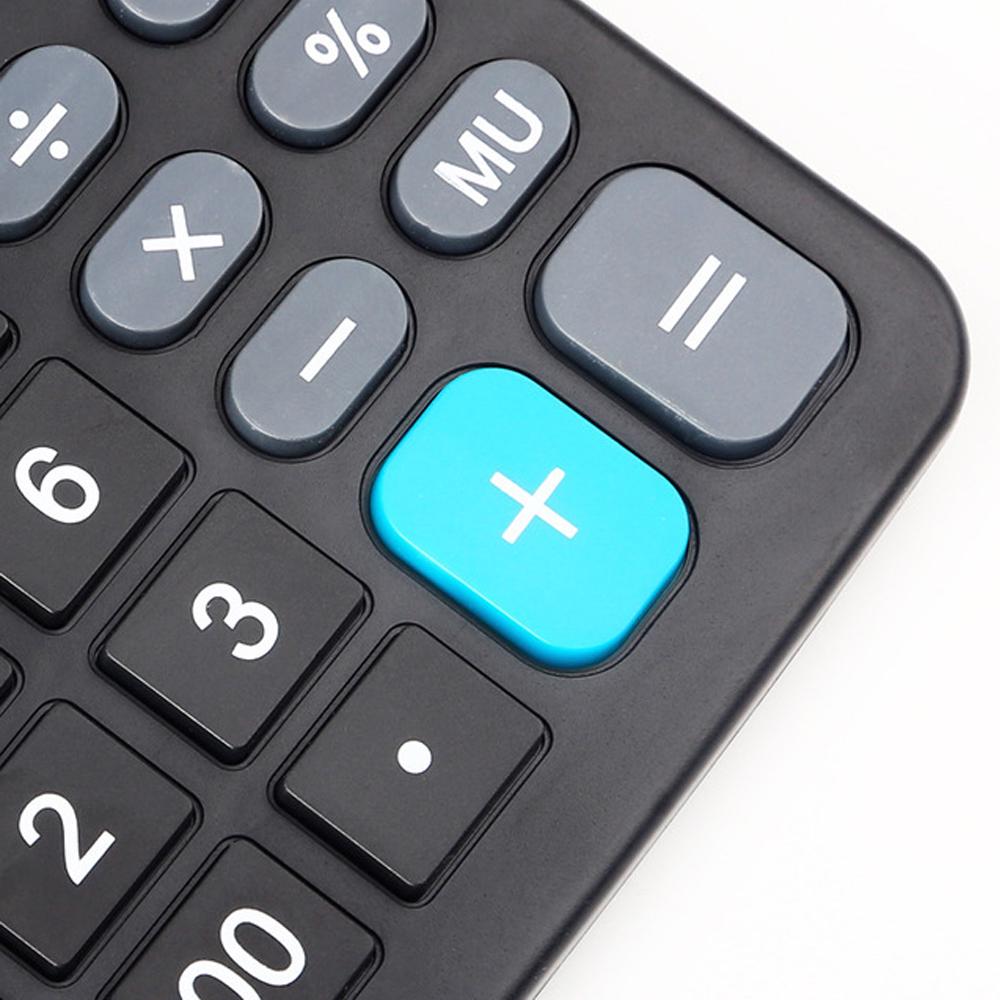 837B Desktop Electronic Calculator Standard Function Basic Counter with 12 Digits Large LCD Display Big Buttons Dual Powers Solar Batterys Powered