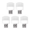 5/10Pcs Mini Circular LED Lights Bedside Lamps Flicker-Free Non-Glare Energy-Saving Plug-and-Play USB Lights