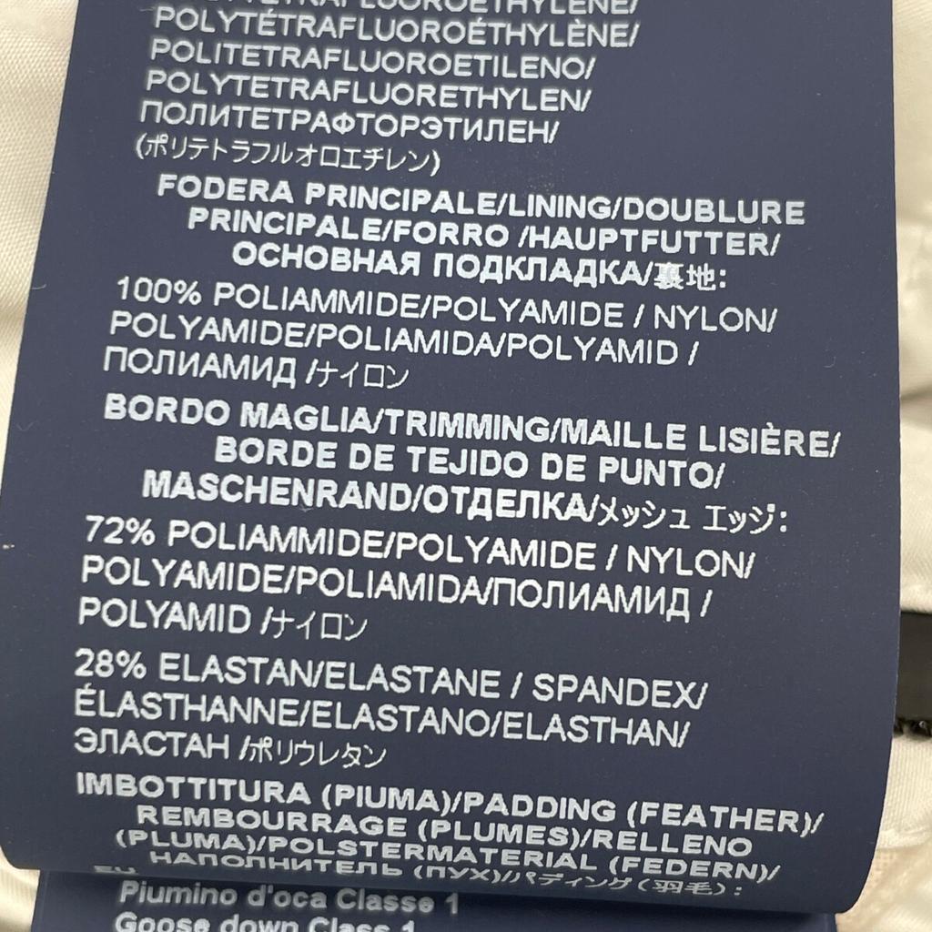 HERNO Pl128DL-11106-1250 White Laminar Down Jacket Jacket 42 GrayUsed