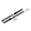 2PCS Car Door Side Skirts Stickers Sport Racing Car Vinyl Decals Waterproof Auto Body Styling Decoration Stickers Accessories
