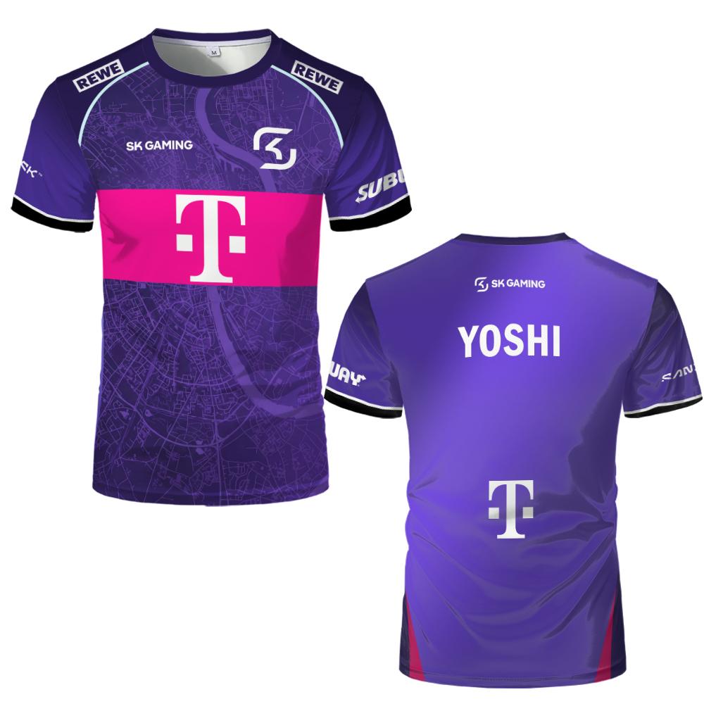 2026 SK Gaming Esports Team Trikot Anpassbarer Spitzname T-Shirt Herren Damen Atmungsaktive Wettkampf Trainingsuniform Fan Geschenke XS