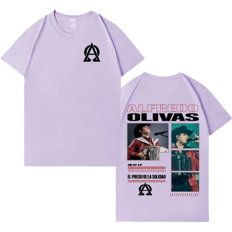 Rapper Alfredo Olivas New Album Tour 2026 Tshrit Mens Womens Fashion Music Casual Tshrits Loose Short Sleeve T Shrits Streetwear