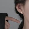 2024 New High-End S999 Sterling Silver Heart Earrings for Women