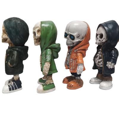 2023 Cool Skeleton Figurines Halloween Skeleton Doll Resin Ornament Halloween Gifts