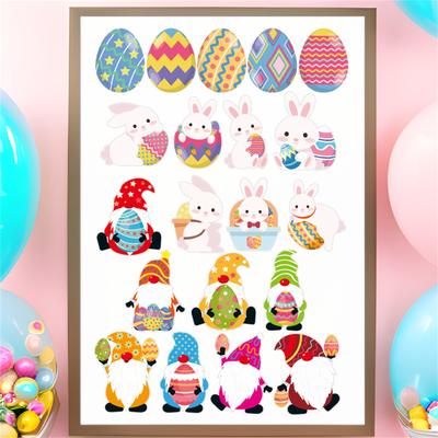 Osterparty Karneval Dekoration Osterei Geschenkversiegelung Dekoration Aufkleber