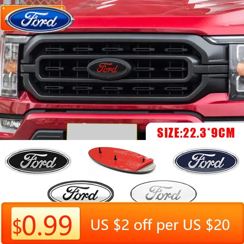 Car Sticker Ford New 2025 Hot 22.3X9cm Car Front Grille Emblem Sticker Rear Trunk Decal Replacement Accessories For Ford F150 F2