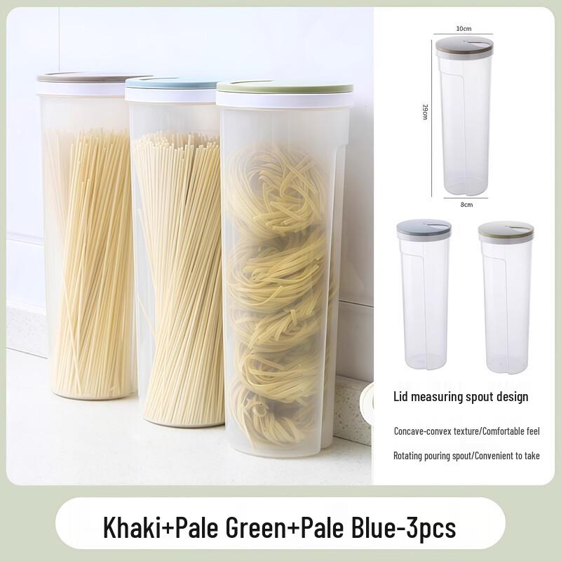Набор из 3-х контейнеров для хранения лапши и круп пищевого качества