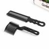 Positioning Hair Cutting Comb Hair Styling Silicone Hair Cutting with Hair Holes Extreme Hand Push Oil Head Hair Cutting Comb