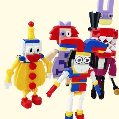Siemen Amazing Digital Circus LEGO LEGO Block Jublock Juble King Kaepmo Pomni Kane Ganggle Lagger Jax, sada 8 druhů