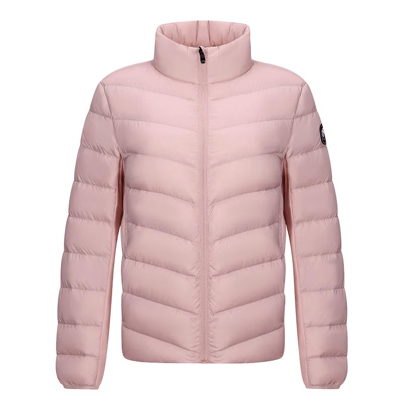 Women's Panda Camel Series Lightweight Stand-Collar Down Jacket