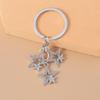 Sparking Crystal Rhinestones Cross Keychain Star Key Ring for Women Girls Handbag Pendant DIY Jewelry Accessories
