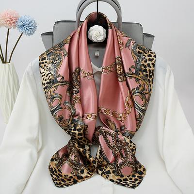 90CM Mode Halstücher Damen Quadratische Schals Wickeltücher Bandana Kopftuch für Damen EMA