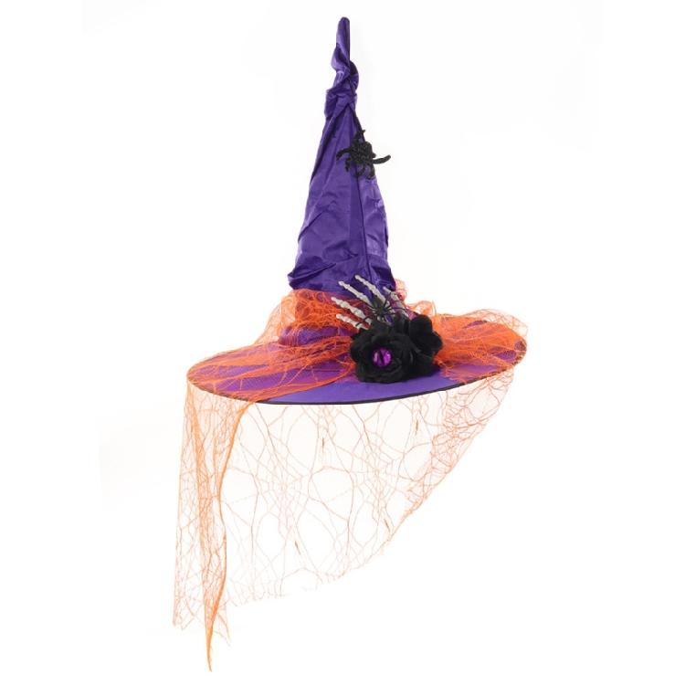 Delicate Styles Witch Headpiece With Breathable Fabric Halloween Role Play Hats For Costumes And Roleplaying