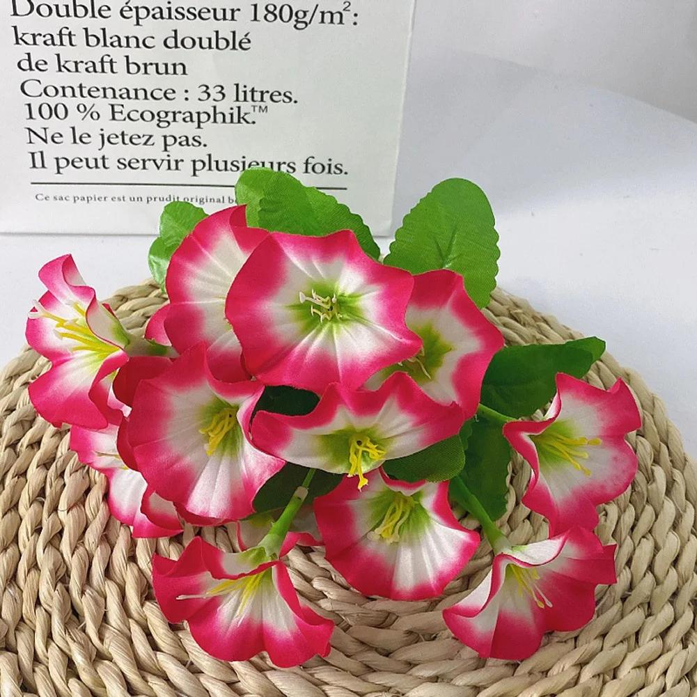 Artificial Flowers Background Fake Flower Morning Glory Christmas Decorations For Home Decor Garden Wedding Decoration 35cm