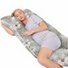 Type U Pregnancy Pillow for Side Sleeping and Breastfeeding - Hibiscus