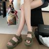 Cost-effective~ 7CM heightened sports platform sandals women's summer 2025 casual new cool slippers women's outer wear