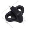 Nylon Kayak Lashing J Shape Hooks Replacement Black With Flat Head Screws