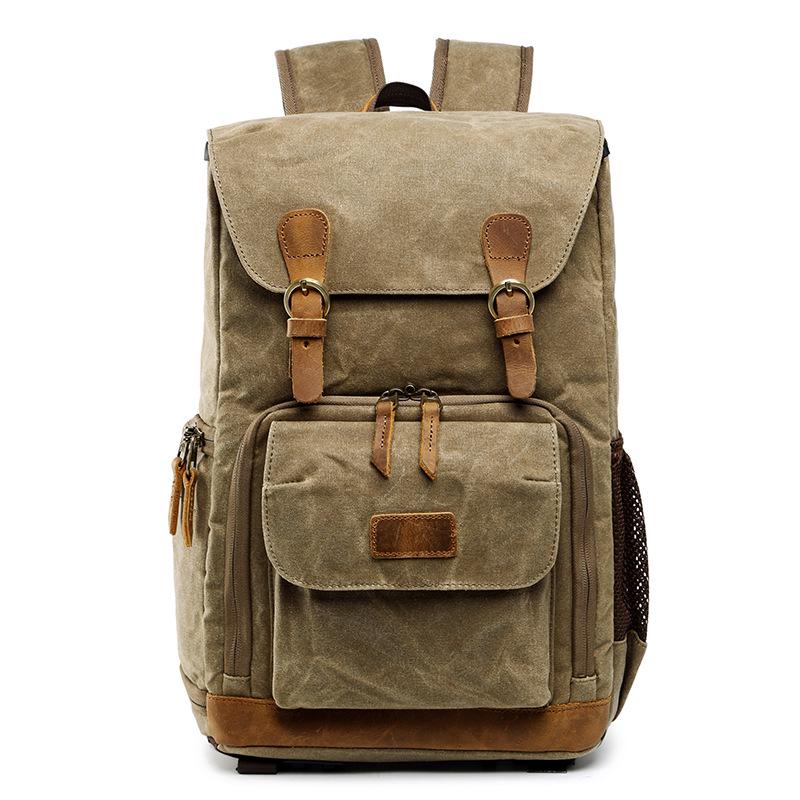 

Wear-Resistant Double Shoulder Waterproof Camera Bag, Retro Men S And Women S Waterproof Double Shoulder Liner Lens Bag, Slr Digital Camera Bag. хаки