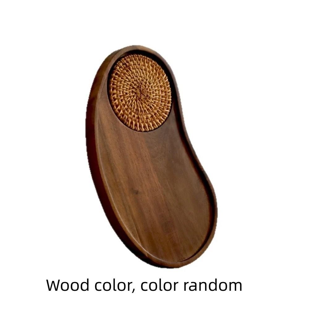 with Coaster Cashew Nut Wood Tray Natural Breakfast Tray Serving Ware Food Dish  Hotel