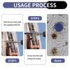 40Pcs Hexagonal Head Concrete Screw Anchors Fixing Fasteners with Drill Bit & Driver for Concrete, Block, and Brick