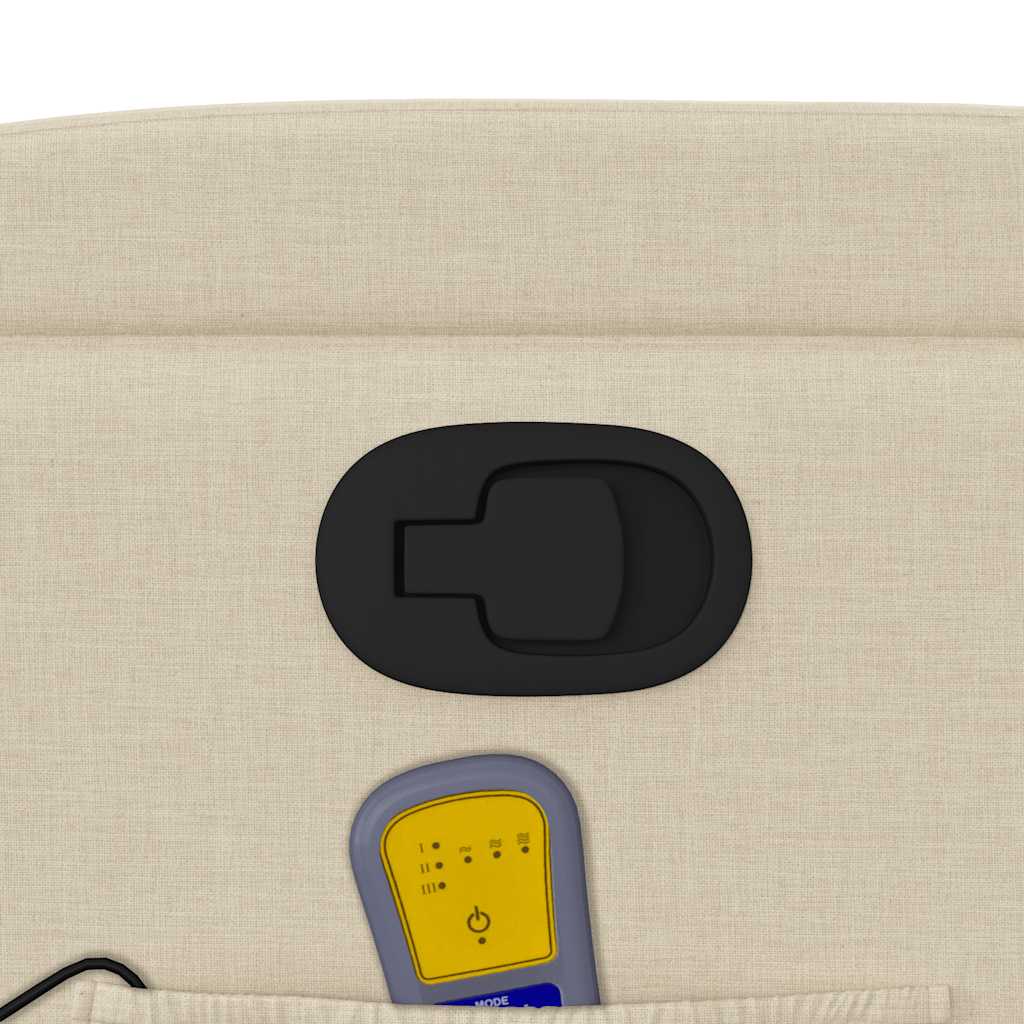 Massage Relax Chair Cream Colored Fabric