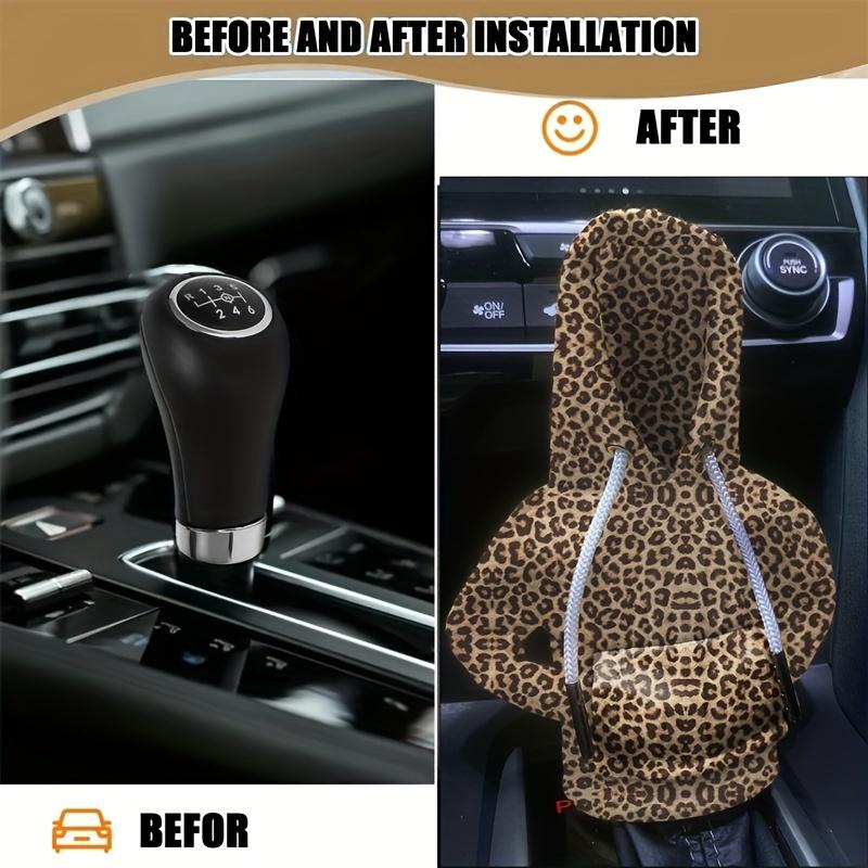 Sweater-Style Gear Shift Cover with Printed Patterns, Car Gear Lever Protector, Creative Car Interior Gear Shift Cover, Car Shift Boot